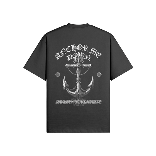 Anchor Me Down Anchor College - Heavyweight Garment-Dyed Tee in Aqua Blue
