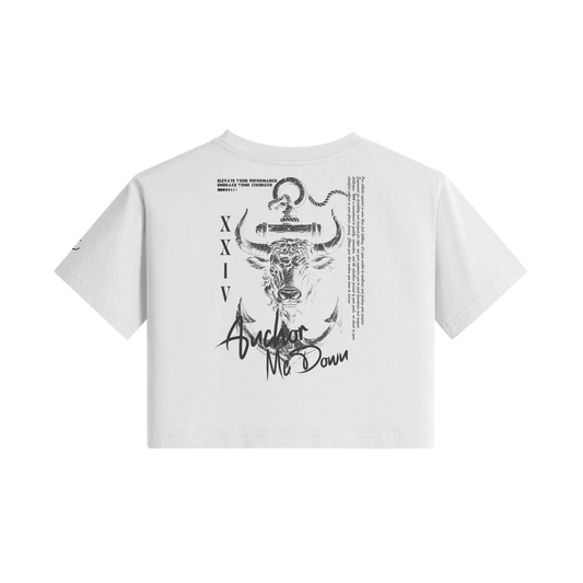 Anchor Me Down Bullish - 425 GSM Heavyweight Garment-Dyed Tee in White