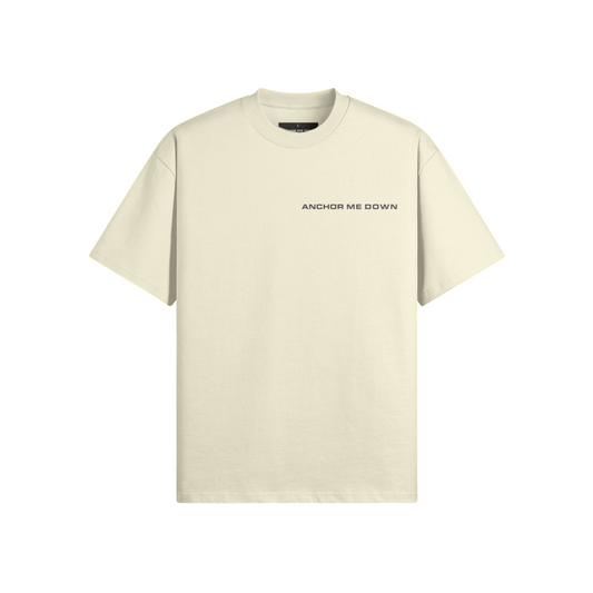 Mightest Heavyweight Tee - White Rock - Front View | Anchor Me Down Nautical Apparel