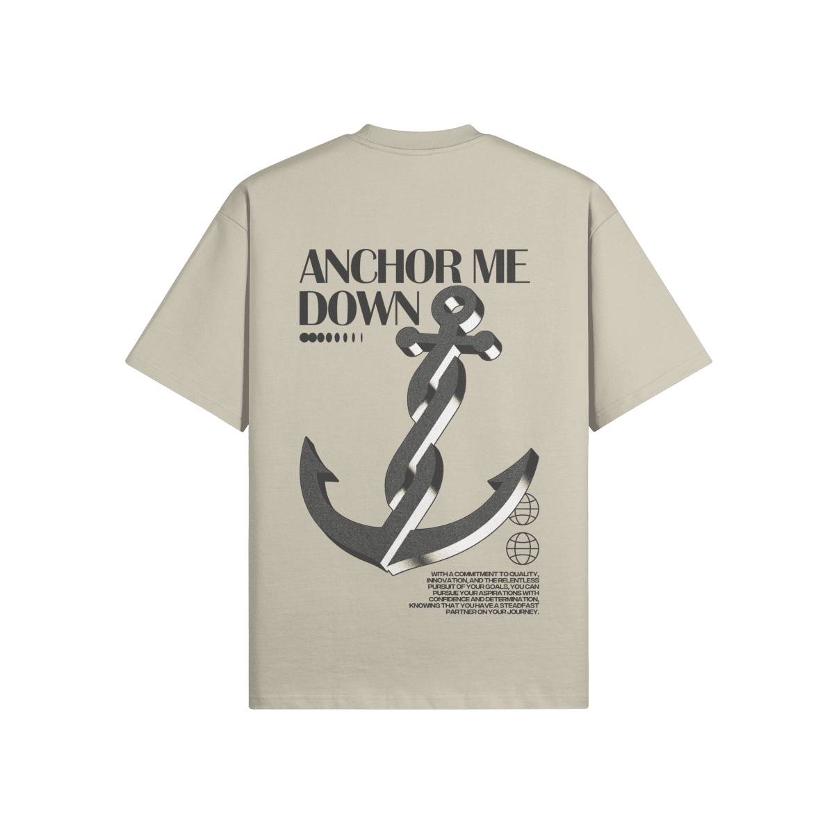 Anchor 3D Heavyweight T-Shirts - Gray - Product View | Anchor Me Down Apparel