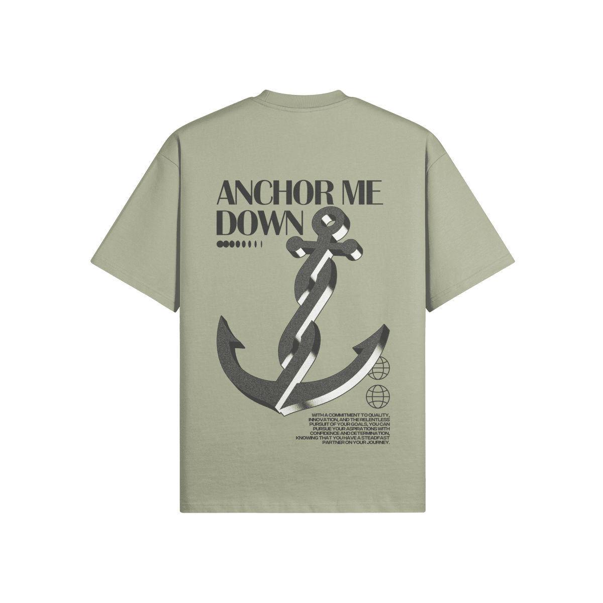 Anchor 3D Heavyweight T-Shirts - Artichoke - Product View | Anchor Me Down Apparel