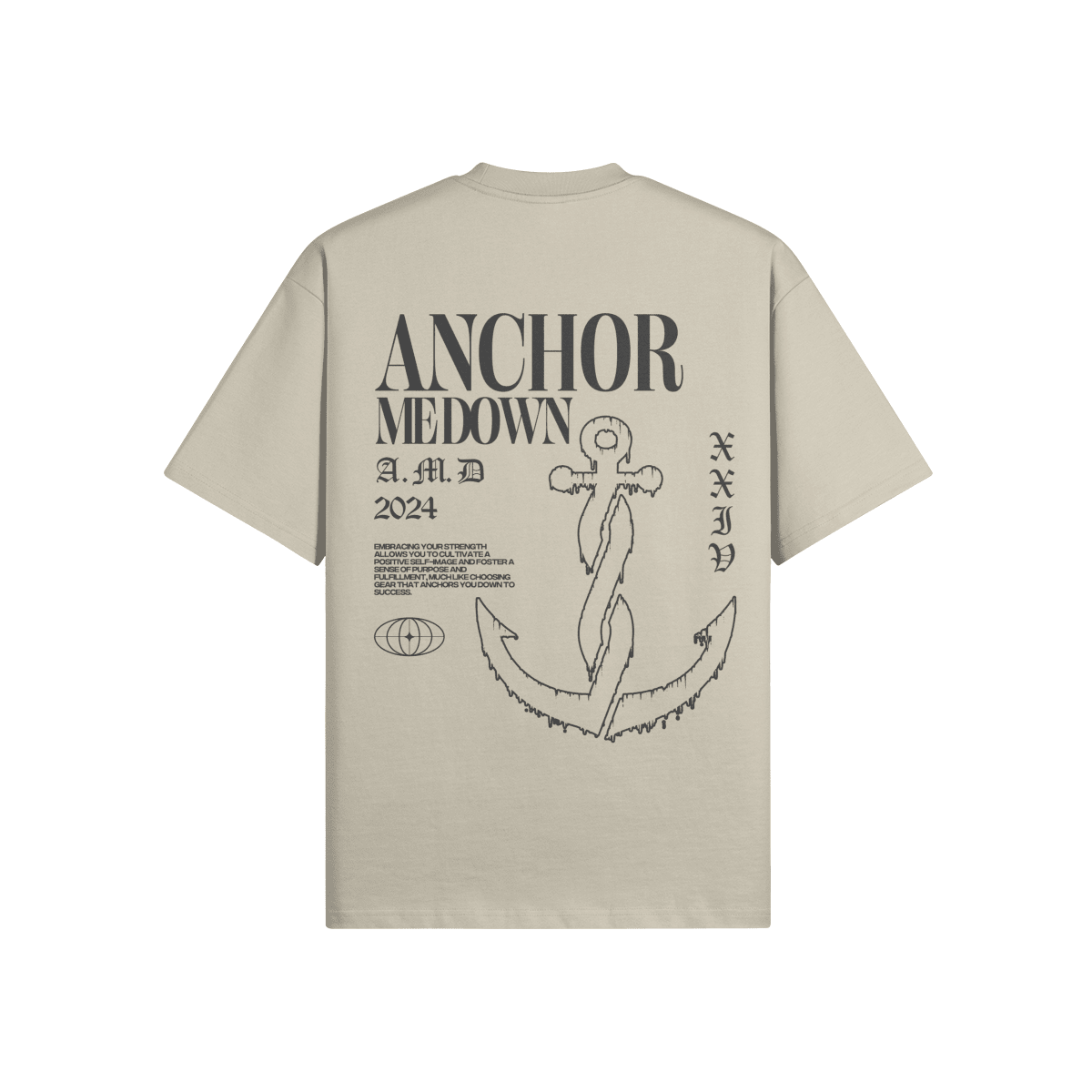 Anchor Cold Heavyweight T-Shirts - Gray - Product View | Anchor Me Down Apparel