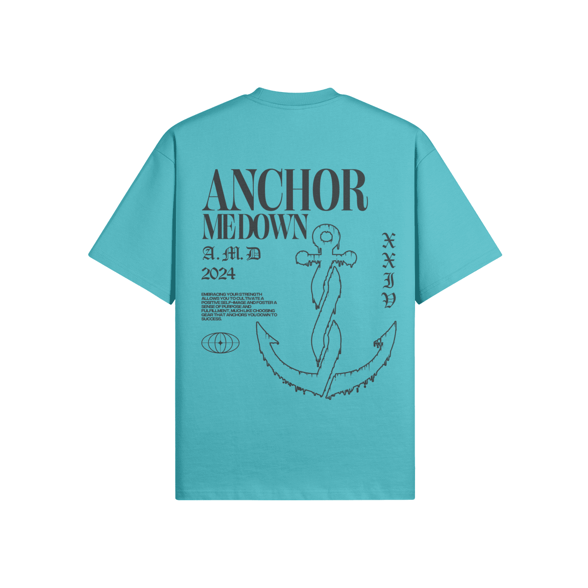 Anchor Cold Heavyweight T-Shirts - Blue - Product View | Anchor Me Down Apparel