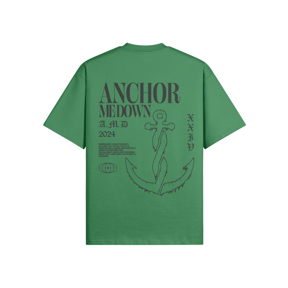 Anchor Cold in Green - detail view | Anchor Me Down Apparel