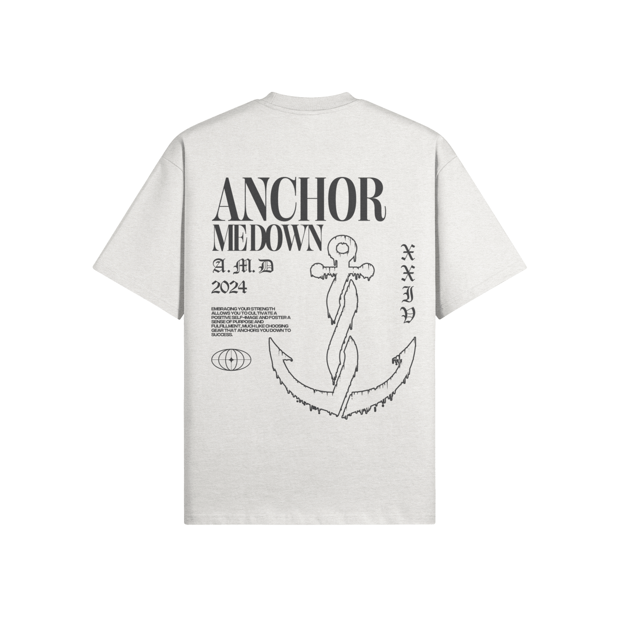 Anchor Cold in Gray - detail view | Anchor Me Down Apparel