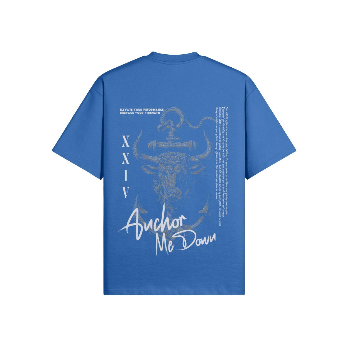 Anchor Me Down Bull in Blue - detail view | Anchor Me Down Apparel