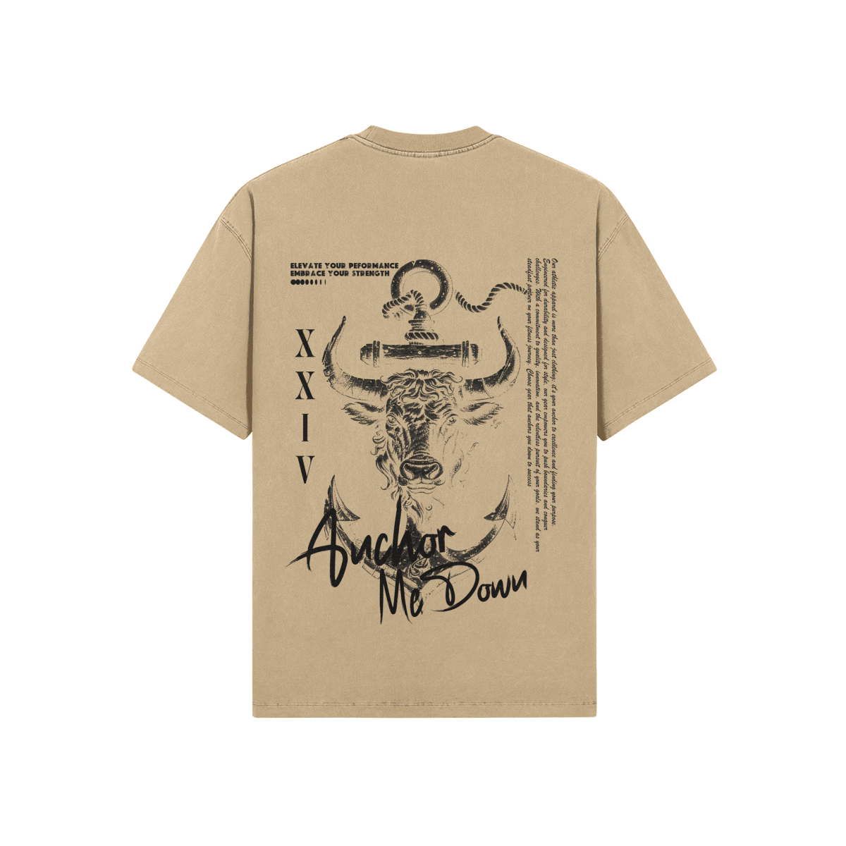 Anchor Me Down Bull Wash - Heavyweight Garment-Dyed Tee in Viridian