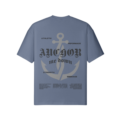 Anchor Me Down Modern Anchor - Heavyweight Garment-Dyed Tee in White