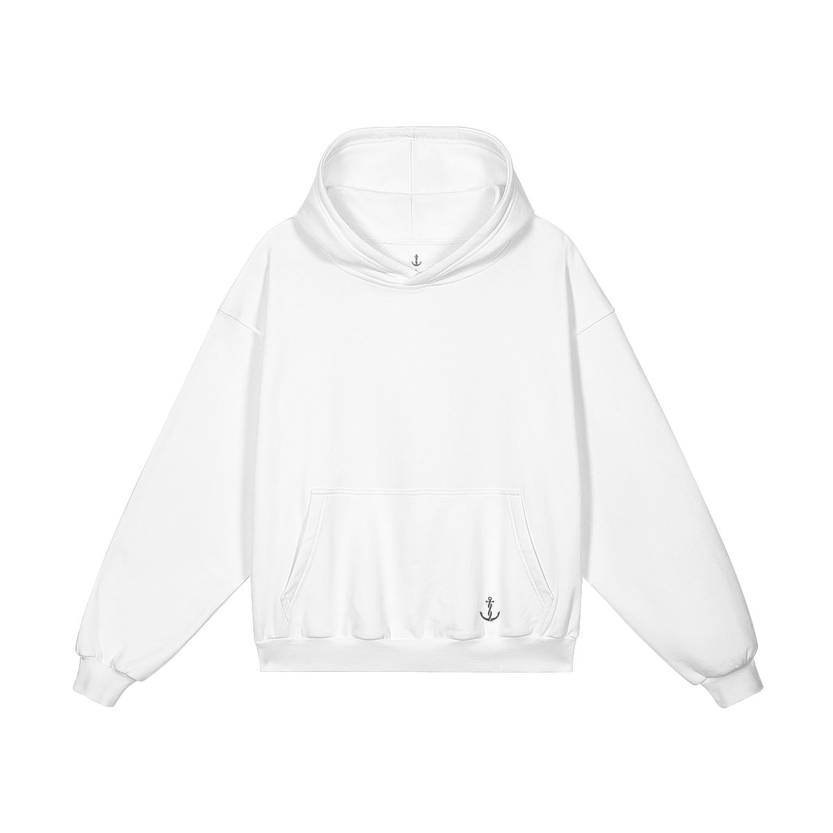 Bull Hoodie — Earth Tones - detail view | Anchor Me Down Apparel