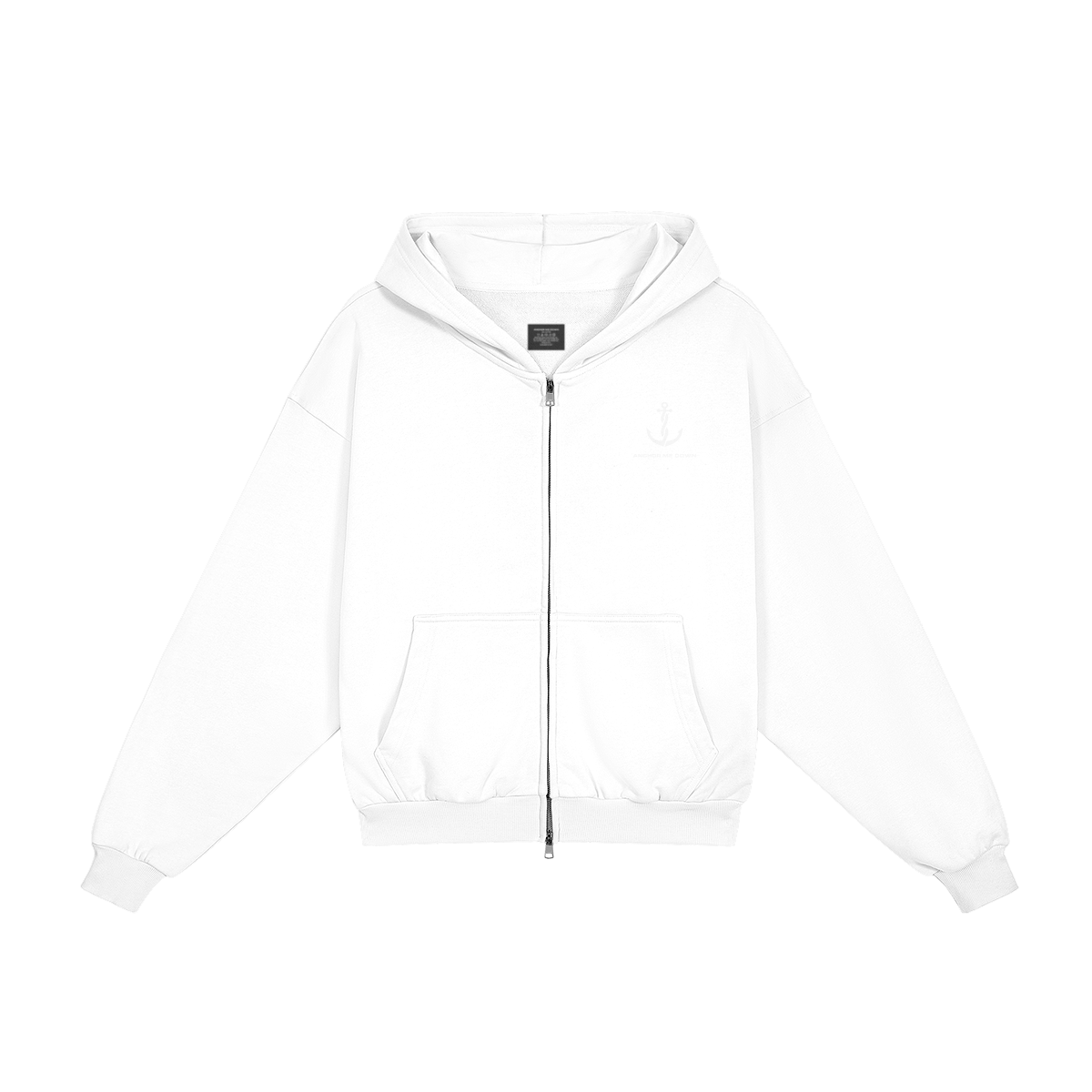 AMD Full Zip Heavyweight Apparel - Front View | Anchor Me Down Apparel
