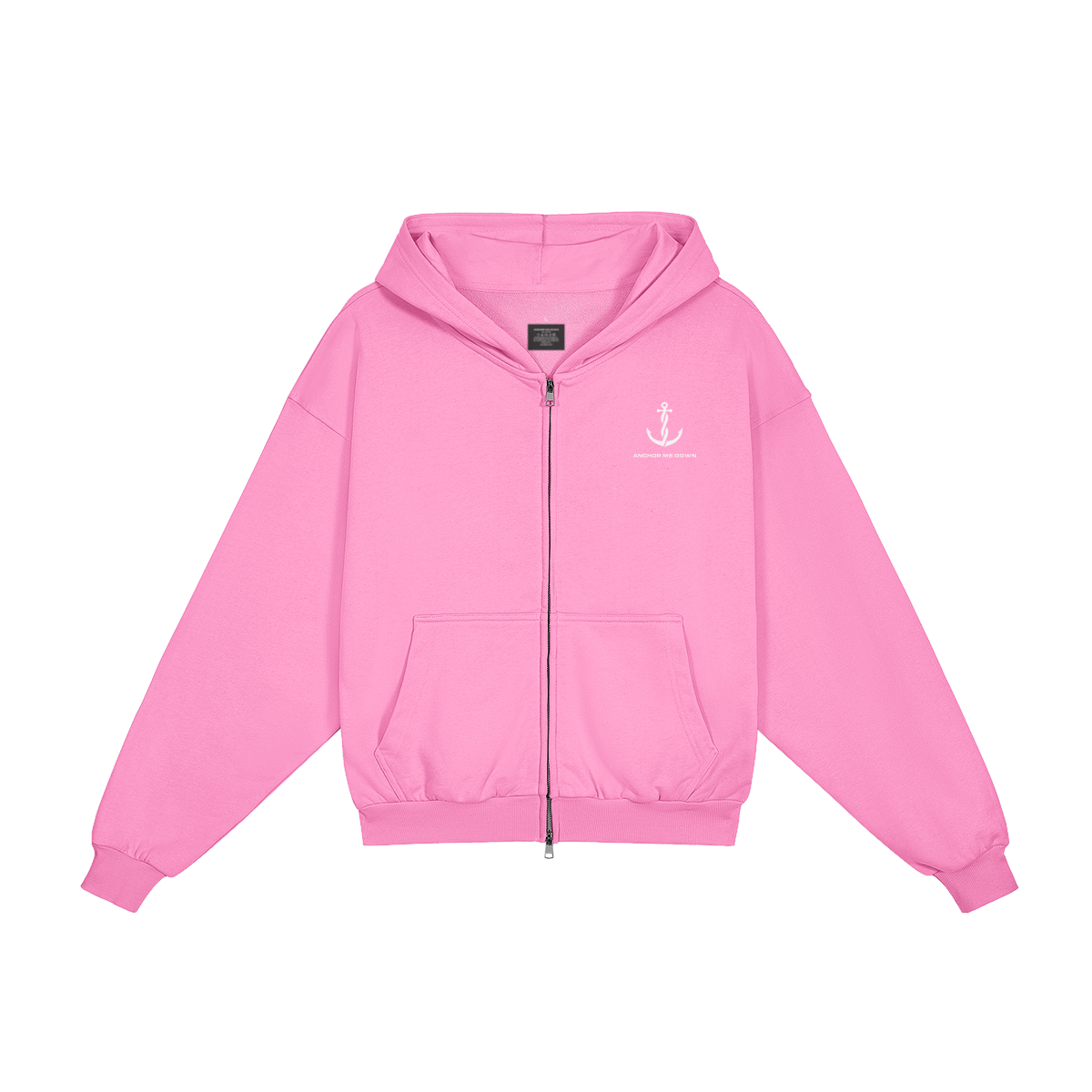 AMD Full Zip Heavyweight Apparel - Front View | Anchor Me Down Apparel