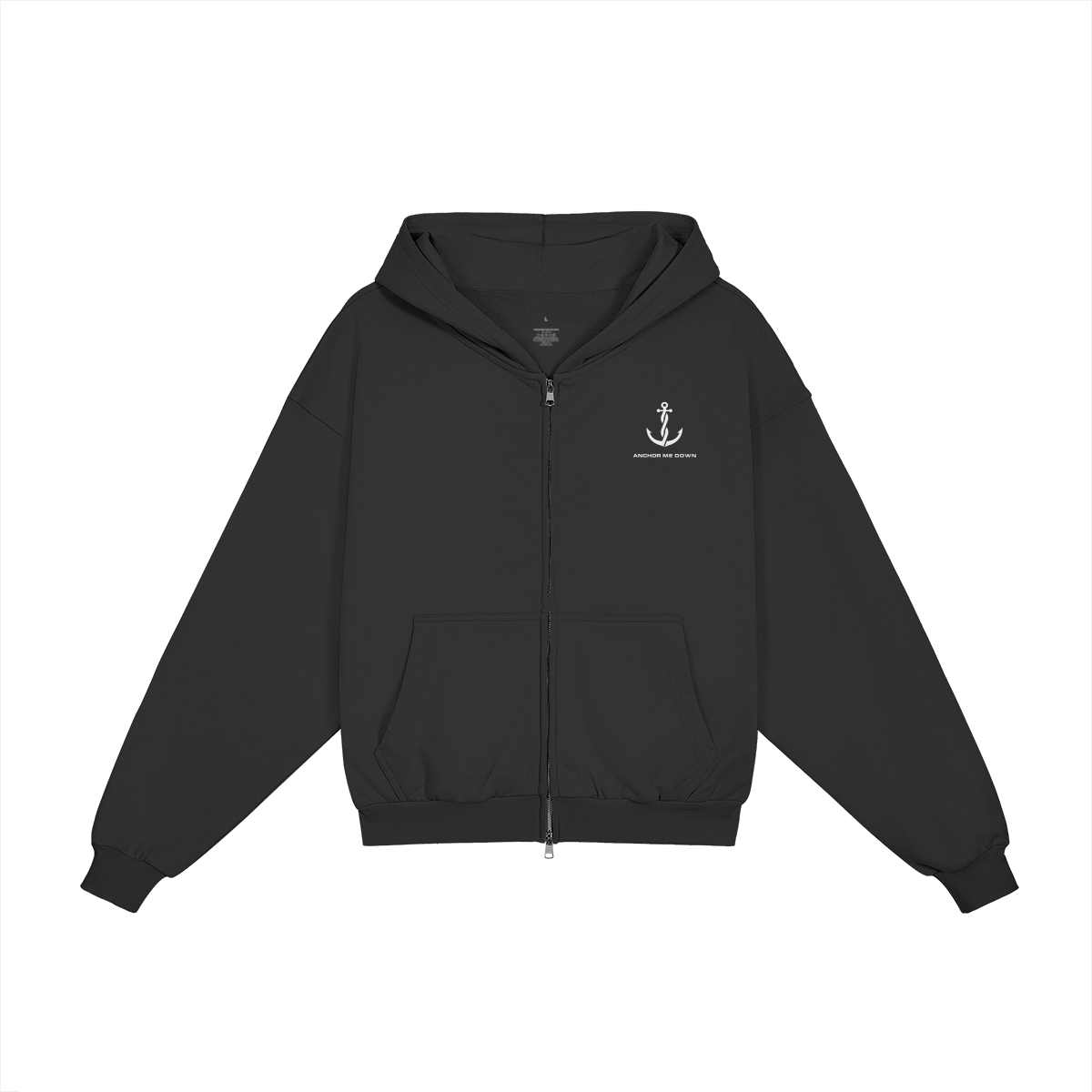AMD Full Zip Heavyweight Apparel - Front View | Anchor Me Down Apparel