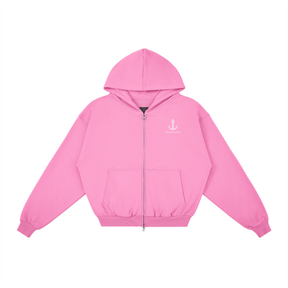 AMD Full Zip - detail view | Anchor Me Down Apparel