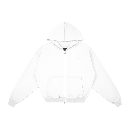 AMD Full Zip - detail view | Anchor Me Down Apparel