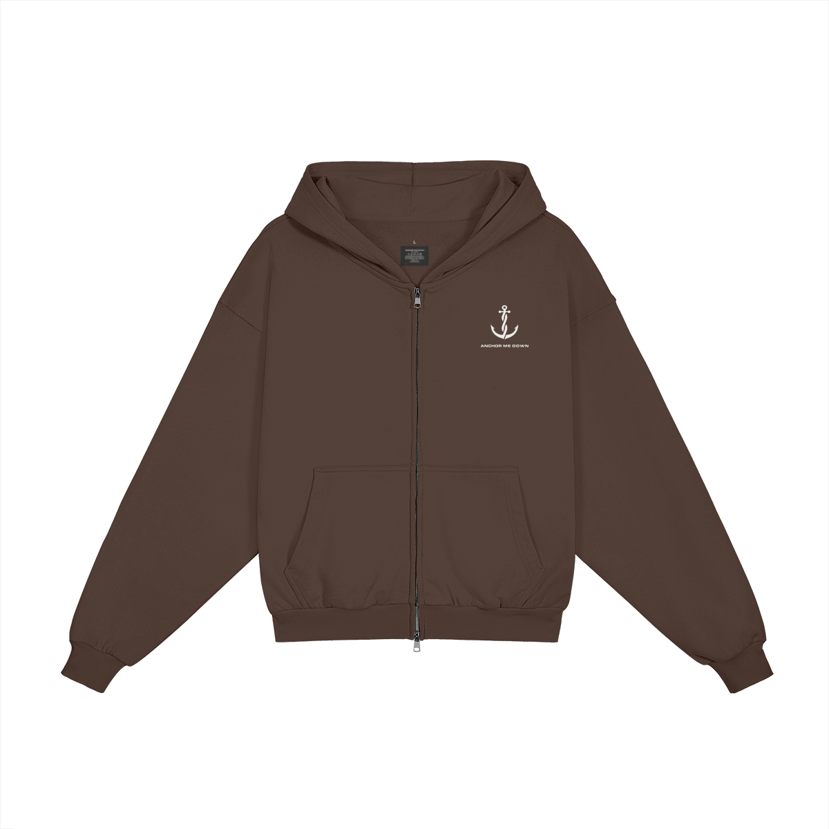 AMD Full Zip Heavyweight Apparel - Front View | Anchor Me Down Apparel