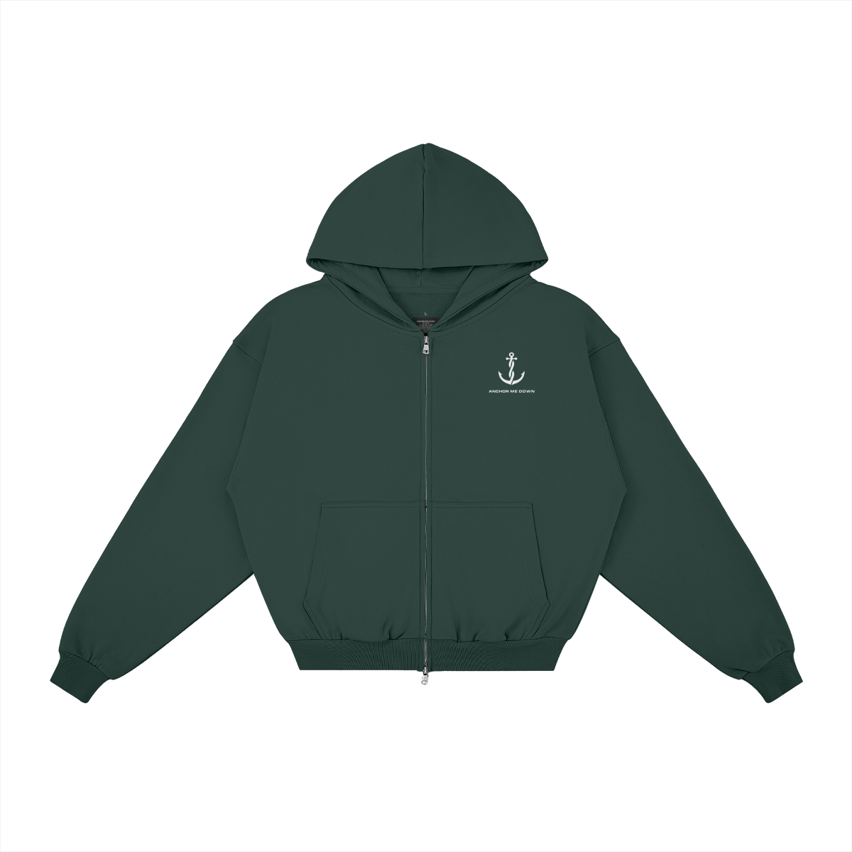 AMD Full Zip - detail view | Anchor Me Down Apparel