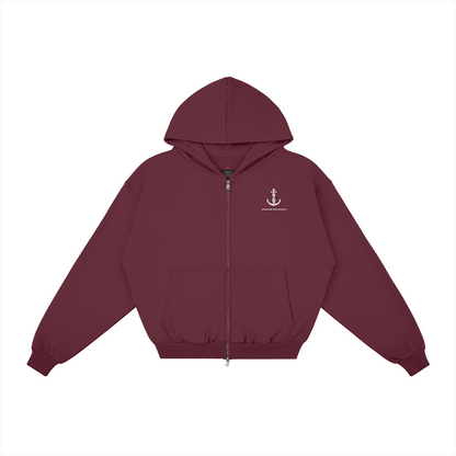 AMD Full Zip - detail view | Anchor Me Down Apparel