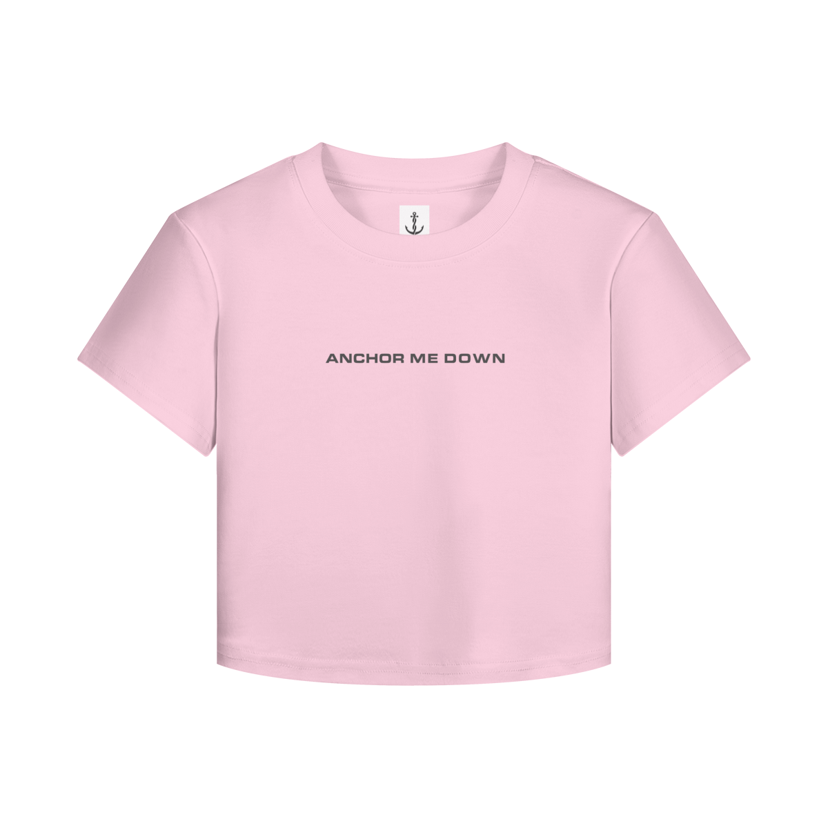 AMD Circle Baby Tee Heavyweight Apparel - Front View | Anchor Me Down Apparel