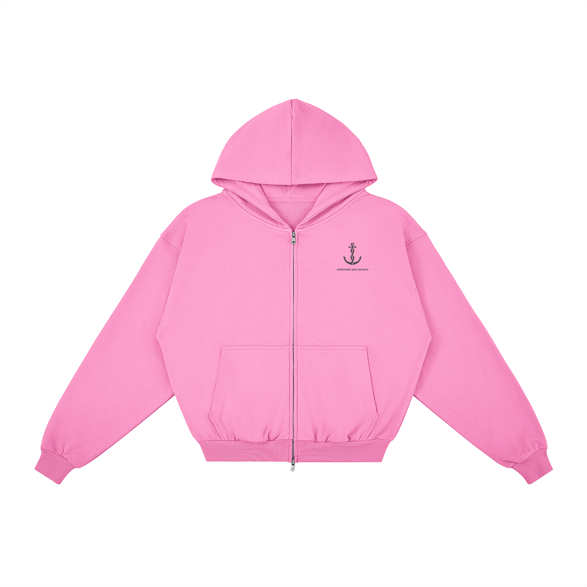 AMD Full Zip - detail view | Anchor Me Down Apparel