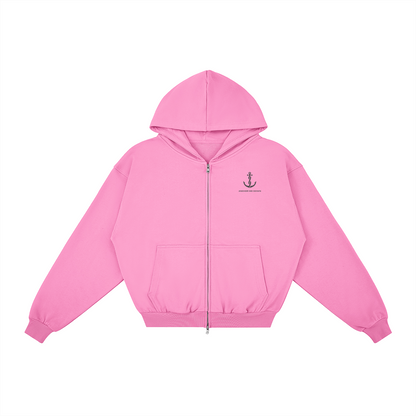 AMD Full Zip - detail view | Anchor Me Down Apparel