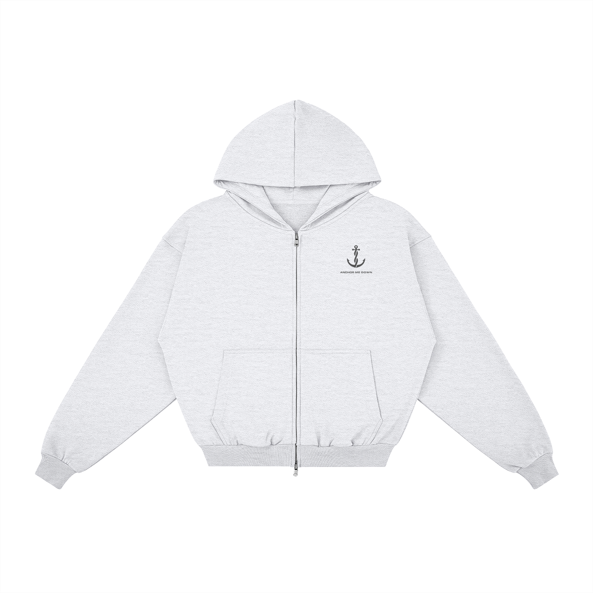 AMD Full Zip - detail view | Anchor Me Down Apparel