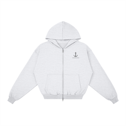 AMD Full Zip - detail view | Anchor Me Down Apparel