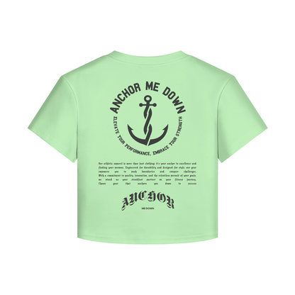 AMD Circle Baby Tee Heavyweight Apparel - Product View | Anchor Me Down Apparel