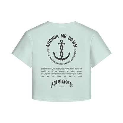 AMD Circle Baby Tee Heavyweight Apparel - Product View | Anchor Me Down Apparel