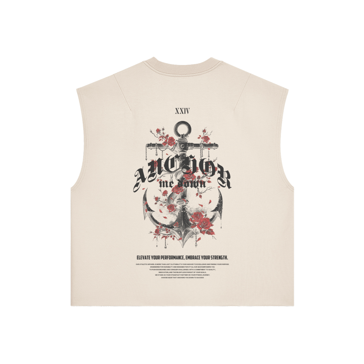 Roses Boxy Tank - front view | Anchor Me Down Apparel