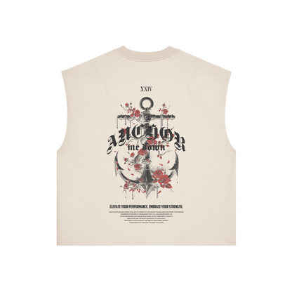 Roses Boxy Tank - front view | Anchor Me Down Apparel