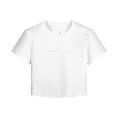 AMD Circle Baby Tee Heavyweight Apparel - Front View | Anchor Me Down Apparel