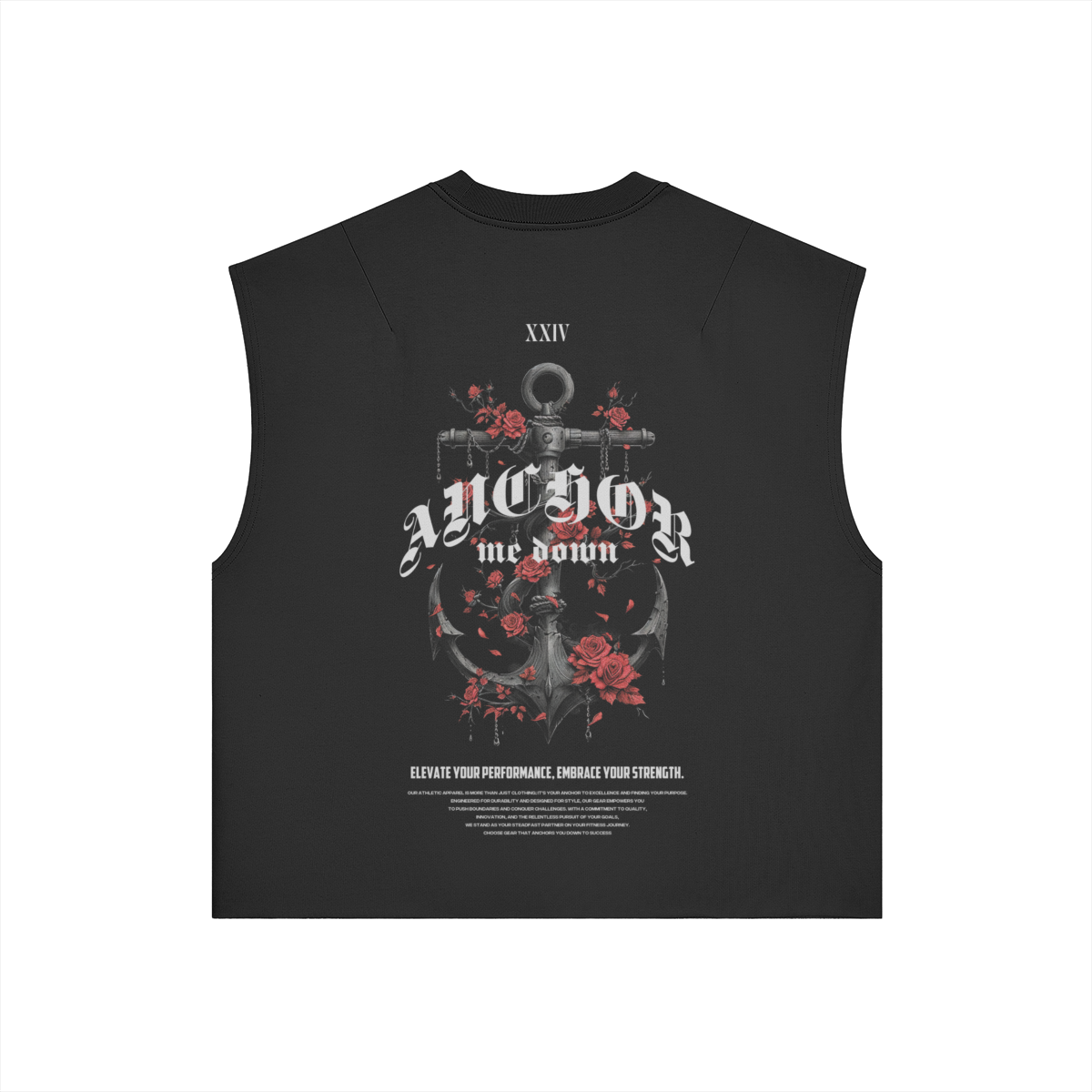 Roses Boxy Tank - front view | Anchor Me Down Apparel