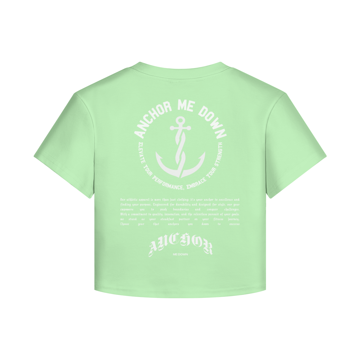 AMD Circle Baby Tee Heavyweight Apparel - Product View | Anchor Me Down Apparel