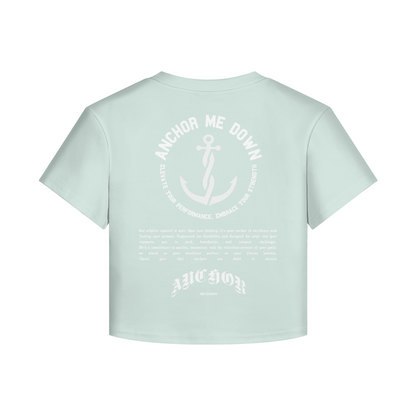 AMD Circle Baby Tee Heavyweight Apparel - Product View | Anchor Me Down Apparel