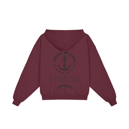 AMD Full Zip Heavyweight Apparel - Back View | Anchor Me Down Apparel