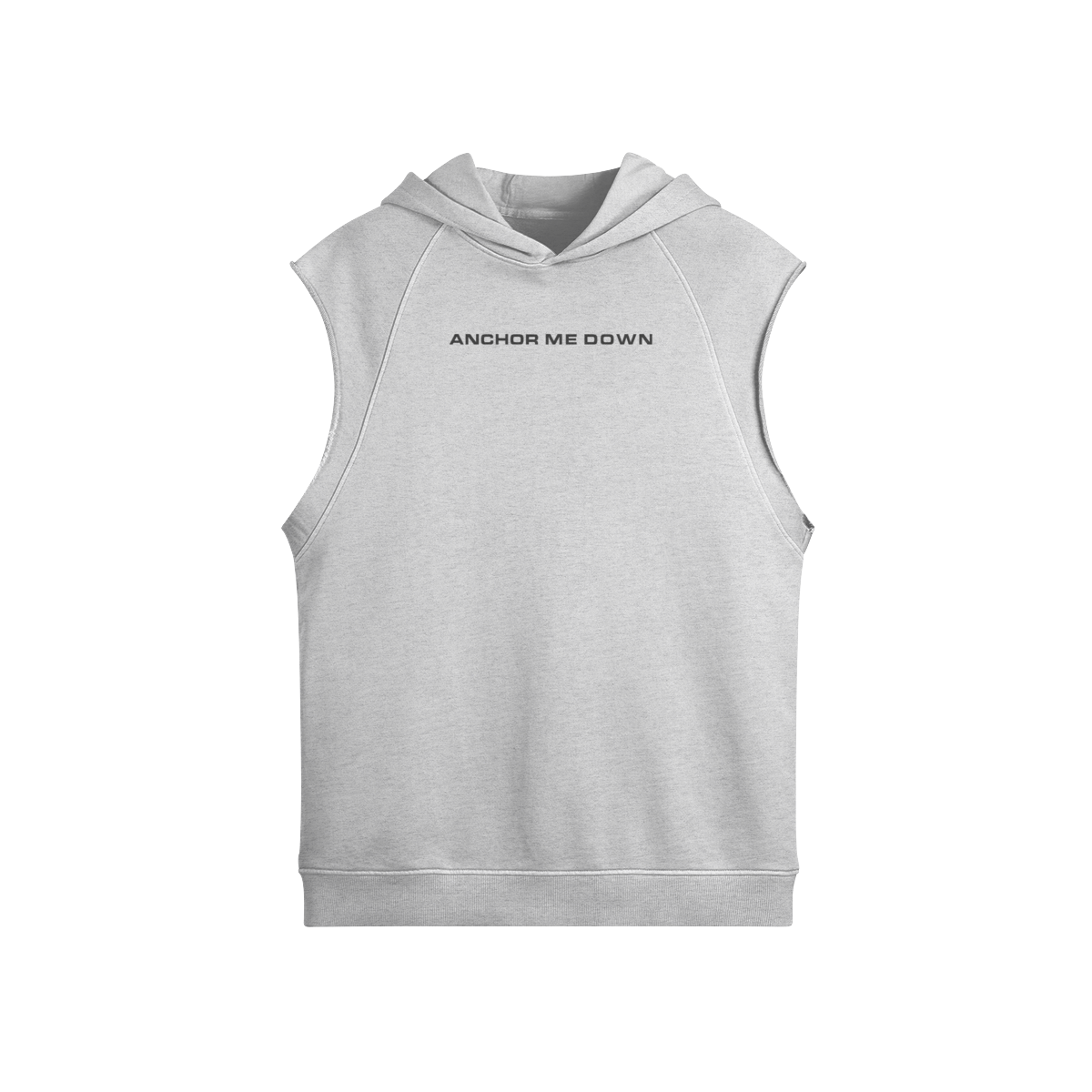 Sleeveless Hoodie — Grey