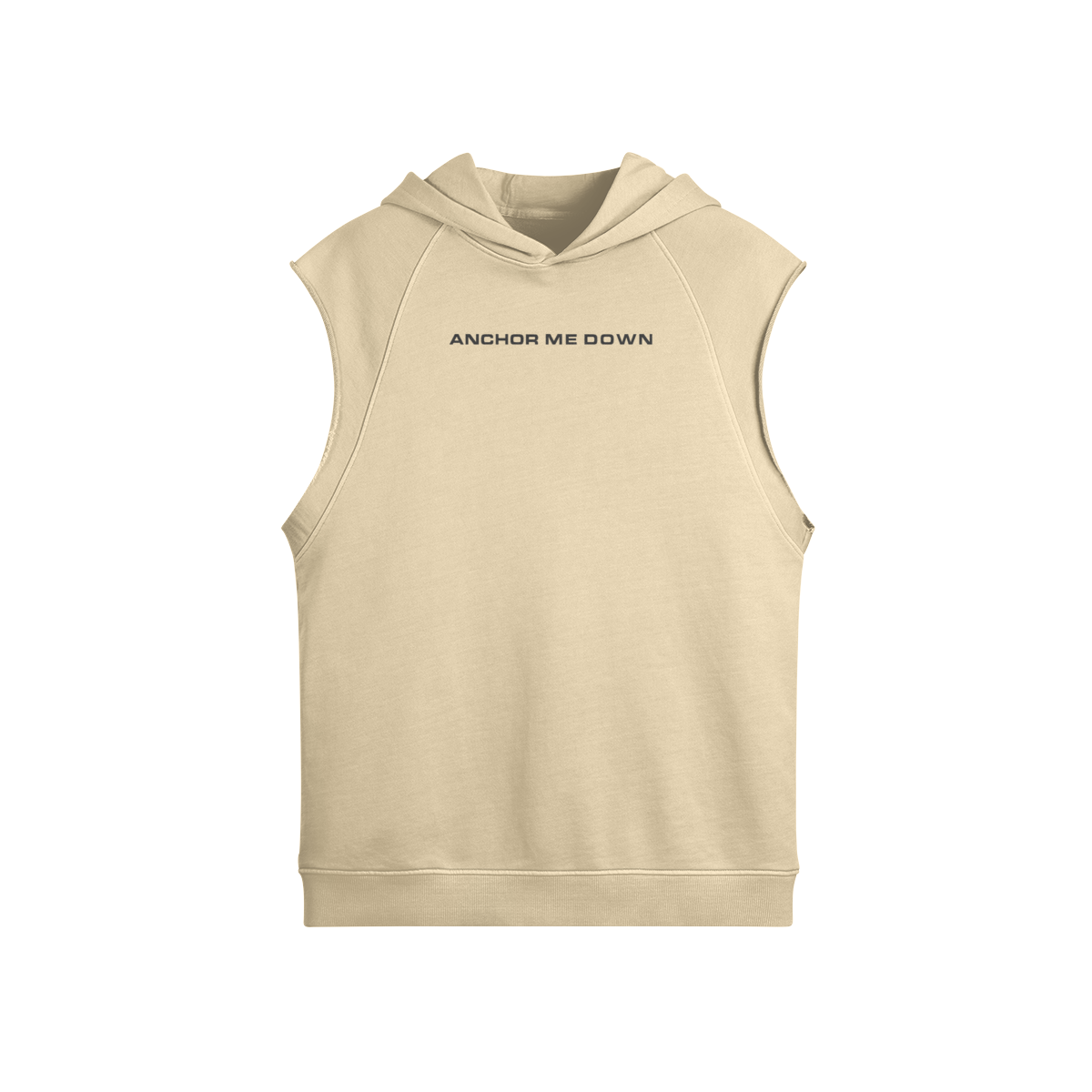 Sleeveless Hoodie — Grey