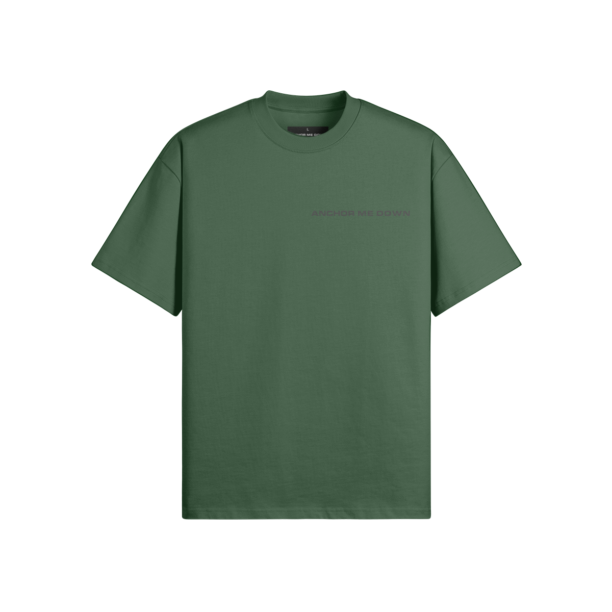 Mightest Heavyweight Tee - Cactus Green - Front View | Anchor Me Down Nautical Apparel