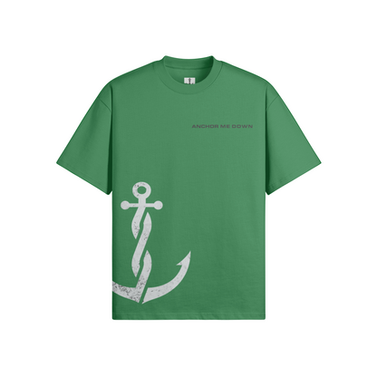 The Project Heavyweight Tee - Forest Green - Back View | Anchor Me Down Nautical Apparel