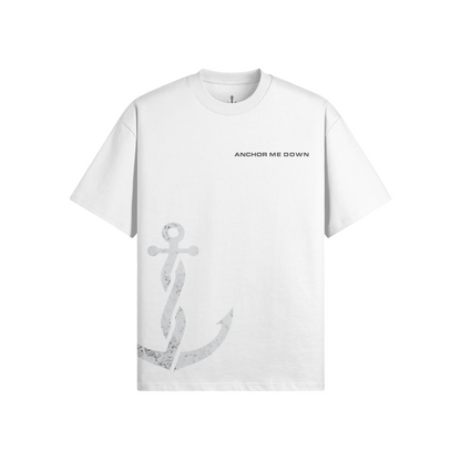 The Project Heavyweight Tee - Off White - Back View | Anchor Me Down Nautical Apparel