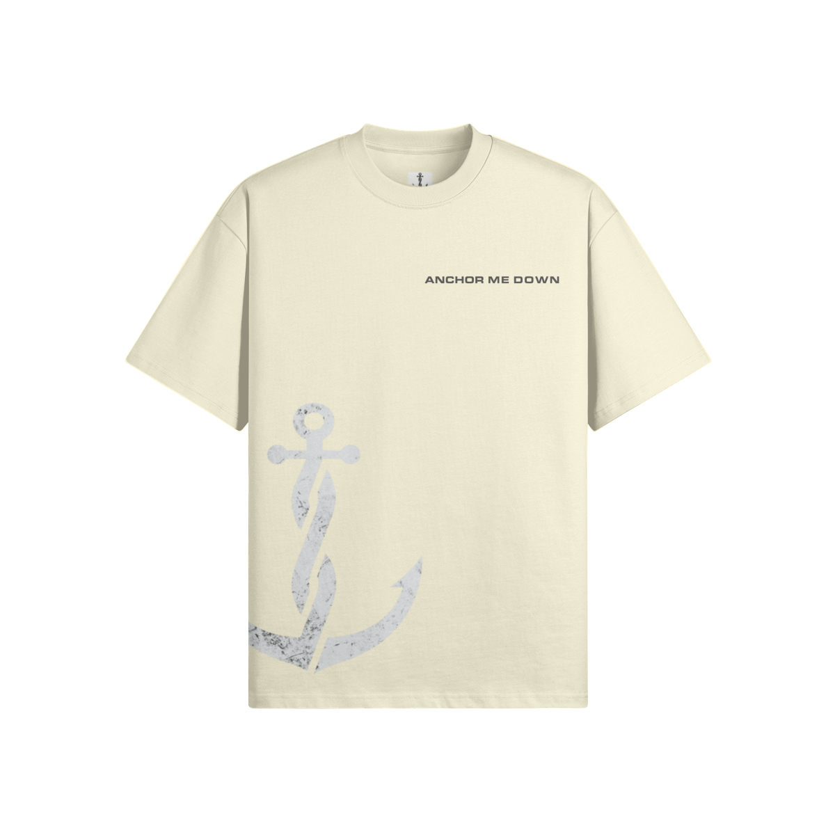 The Project Heavyweight Tee - White Rock - Front View | Anchor Me Down Nautical Apparel