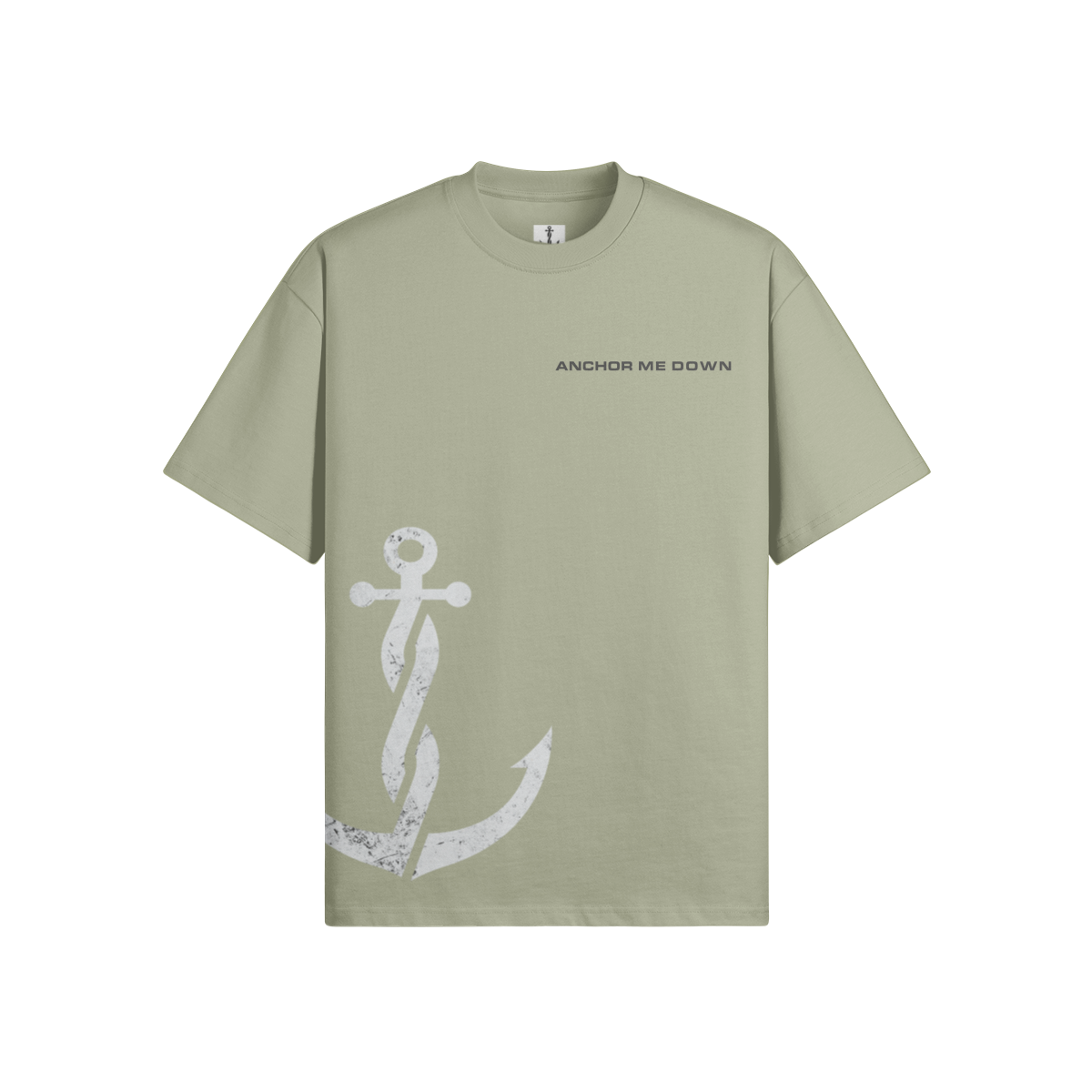 The Project Heavyweight Tee - Pistachio - Back View | Anchor Me Down Nautical Apparel