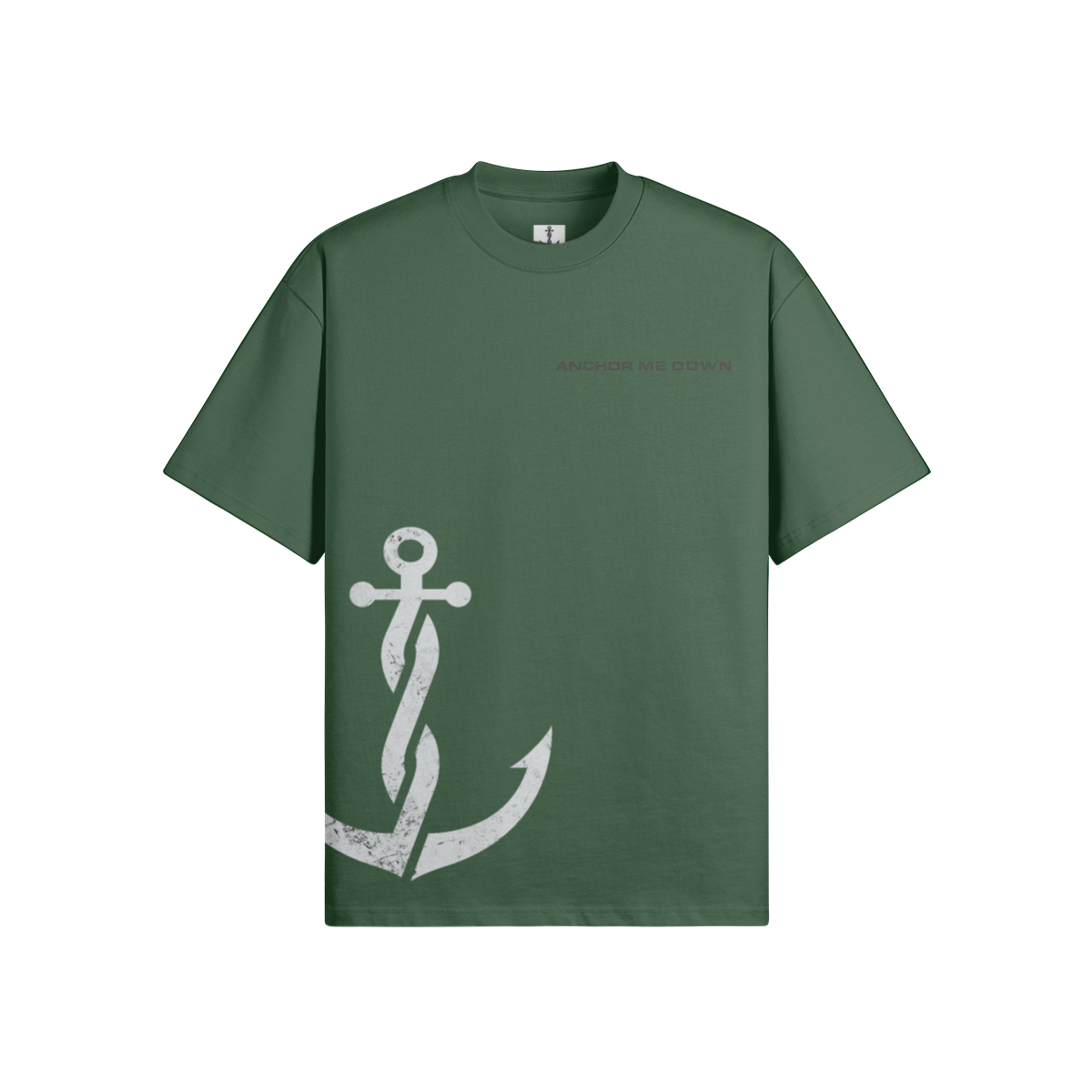 The Project Heavyweight Tee - Cactus Green - Back View | Anchor Me Down Nautical Apparel