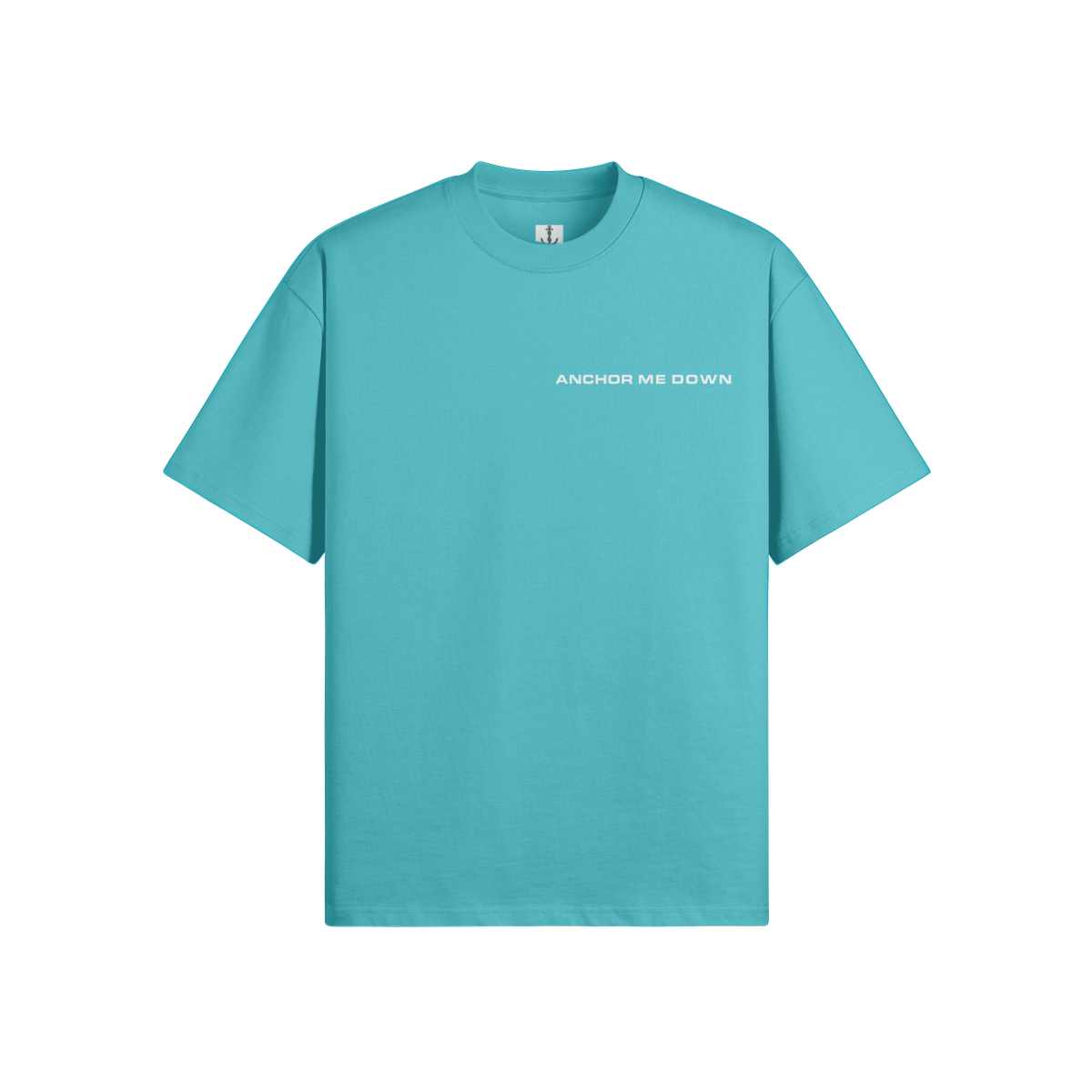Strength Heavyweight Tee - Teal - Front View | Anchor Me Down Nautical Apparel